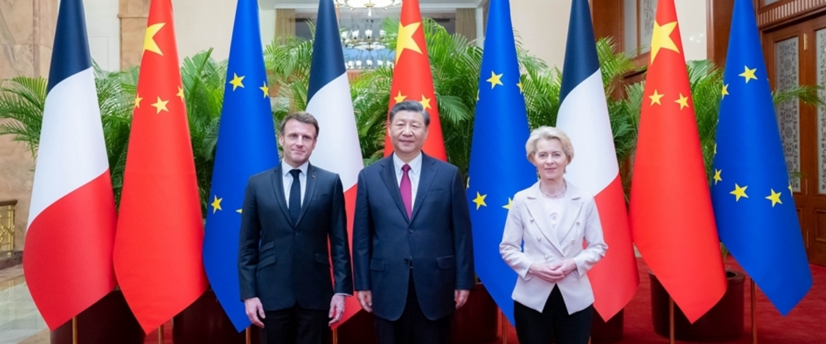 President Xi Jinping Holds China-France-EU Trilateral Meeting with French President Emmanuel Macron and European Commission President Ursula von der Leyen